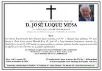 SEPELIO DE D. JOSE LUQUE MESA