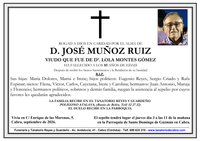 SEPELIO DE D. JOSE MU&Ntilde;OZ RUIZ 1
