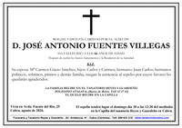SEPELIO DE DON JOSE ANTONIO FUENTES VILLEGAS