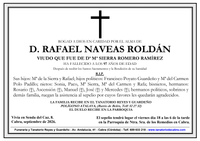 SEPELIO DE DON RAFAEL NAVEAS ROLDAN