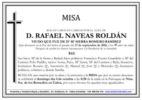 MISA DE D. RAFAEL NAVEAS ROLDAN