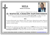 MISA aniversario DE DON MANUEL CHACON SANTISTEBAN